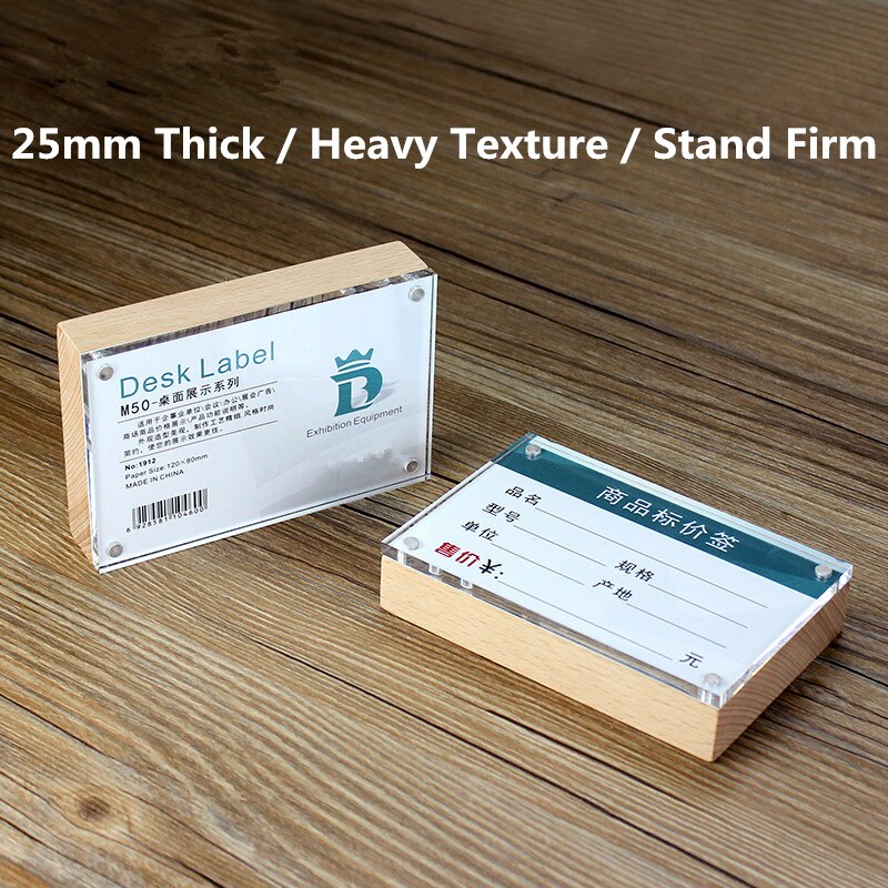 90*55mm akryl bordplater meny display stativ meny papirholder counter prisetikett display stativ