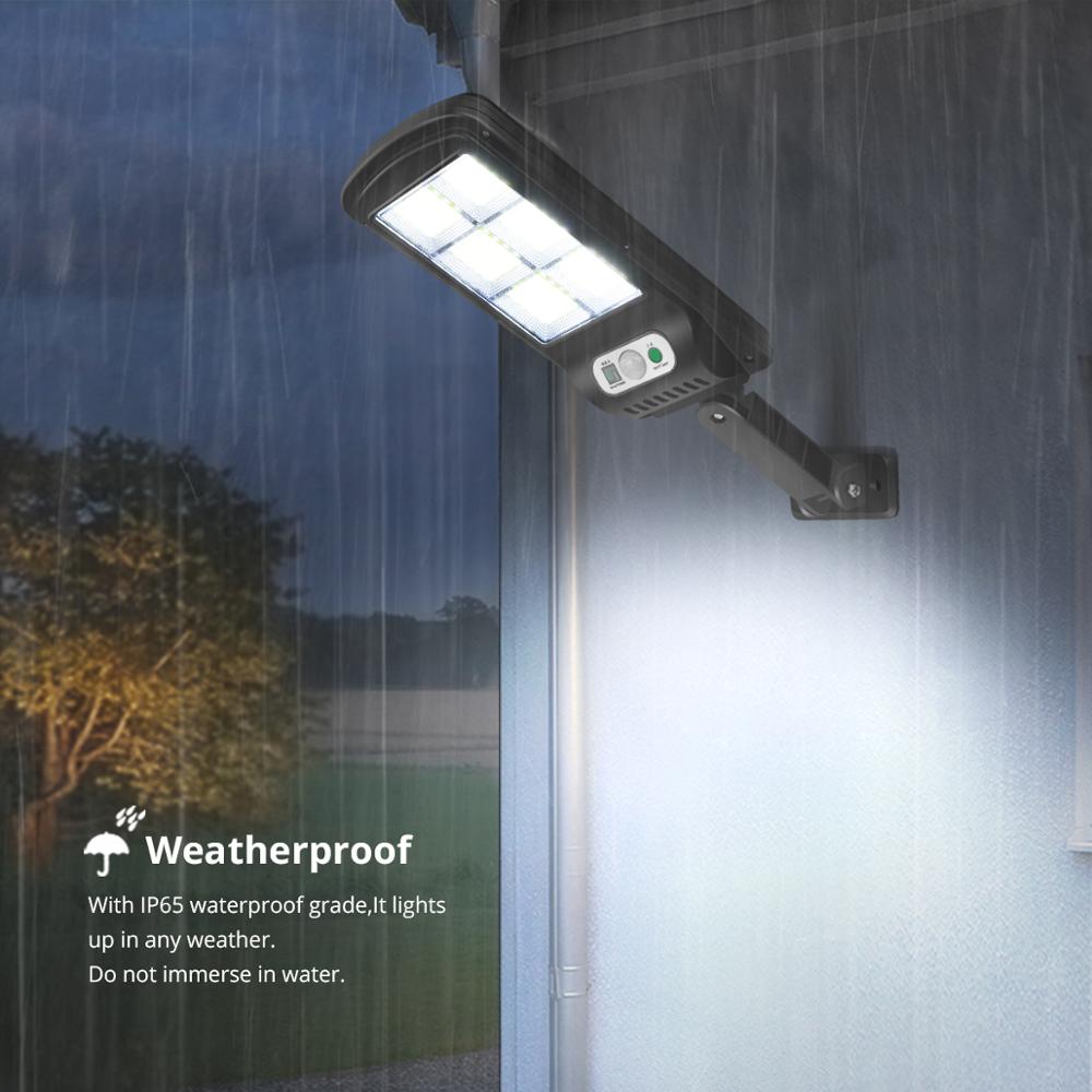 Solar Outdoor Garden Street Path Light 4/6 Cob Solar Pir Motion Sensor Nacht Beveiliging Emergency Wandlamp Met Afstandsbediening