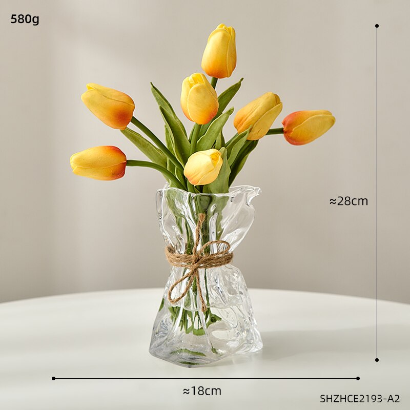 Glazen Vazen Transparante Tafelblad Decor Terrarium Thuis Decoratie Vazen Voor Bloemen Woonkamer Decoratie Tafelblad Accessoires: Combination B