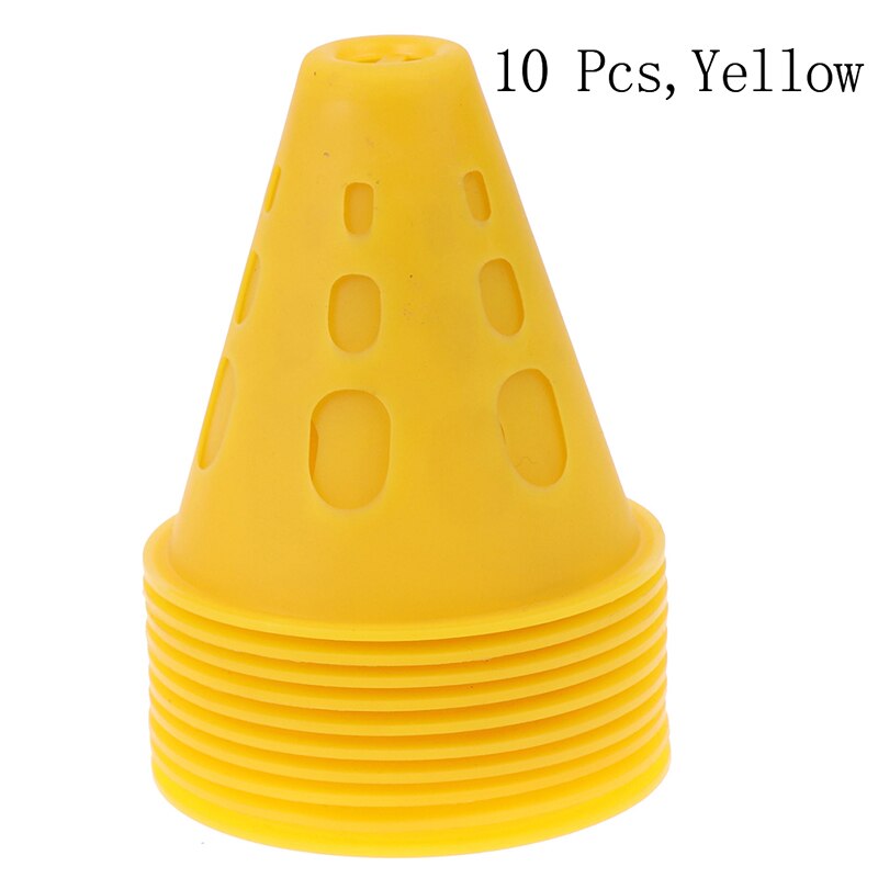 Soccer Trainning Cone 10pcs Stadium Marking Agility Training Marker Free Slalom Skate Pile Cup Football Training Equipment: YW