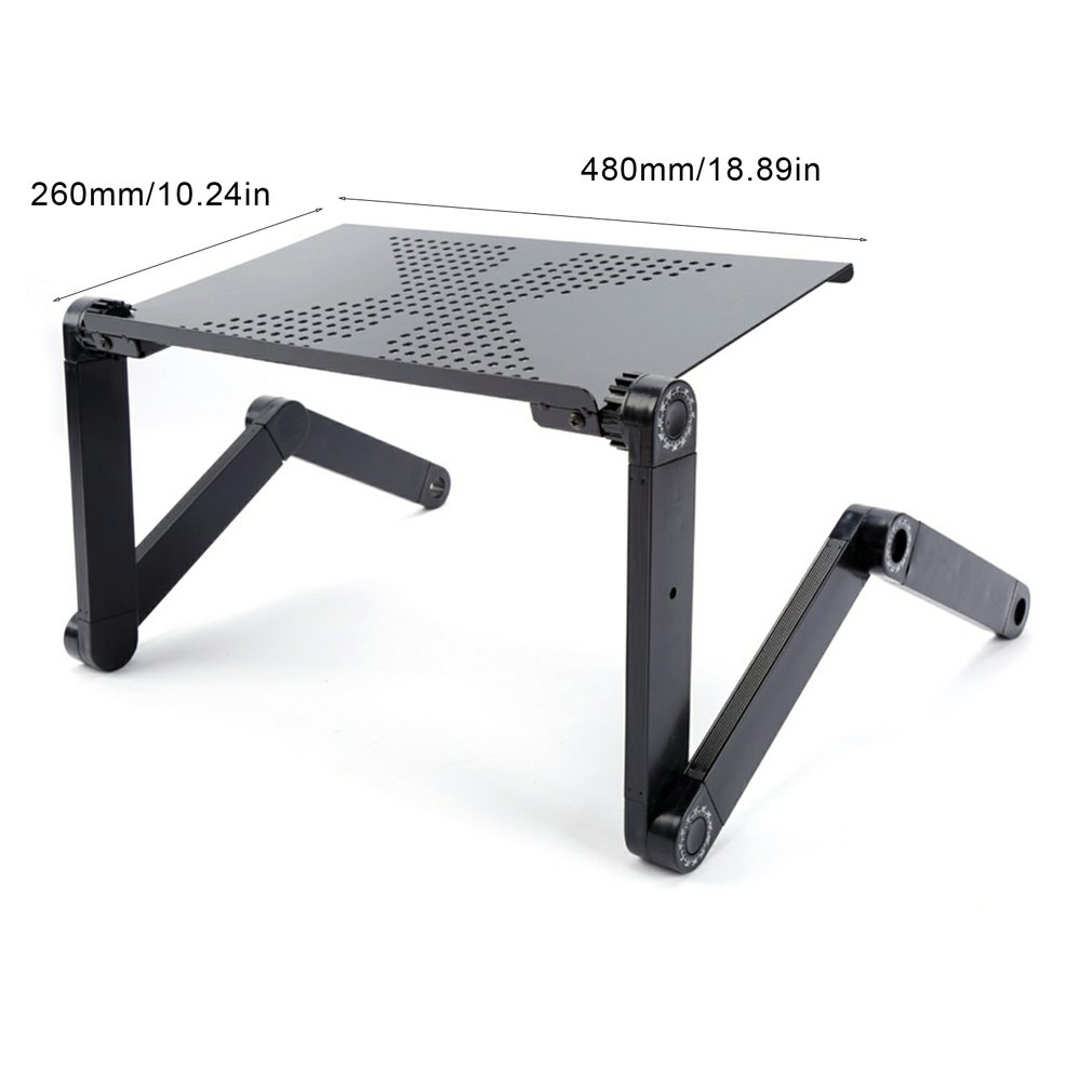 Tragbare verstellbare Laptop tisch für faltbare Laptop Schreibtisch Computer mesa para Notizbuch Stand Tablett Für Sofa Bett Schwarz