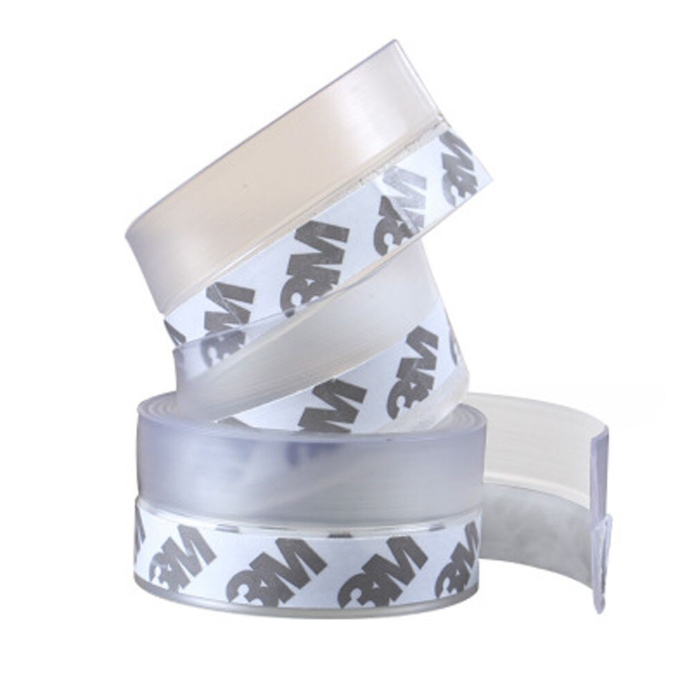 Bande d'étanchéité en Silicone Transparent | Coupe-vent, barre d'étanchéité pour porte: Default Title
