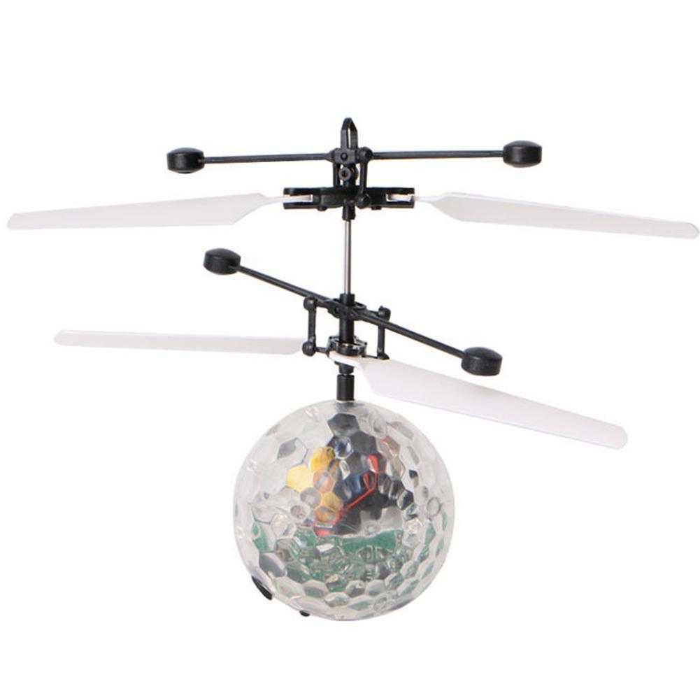 Vliegende Bal Led Lichtgevende Kid Vlucht Ballen Elektronische Infrarood Inductie Vliegtuigen Afstandsbediening Speelgoed Magic Sensing Helikopter