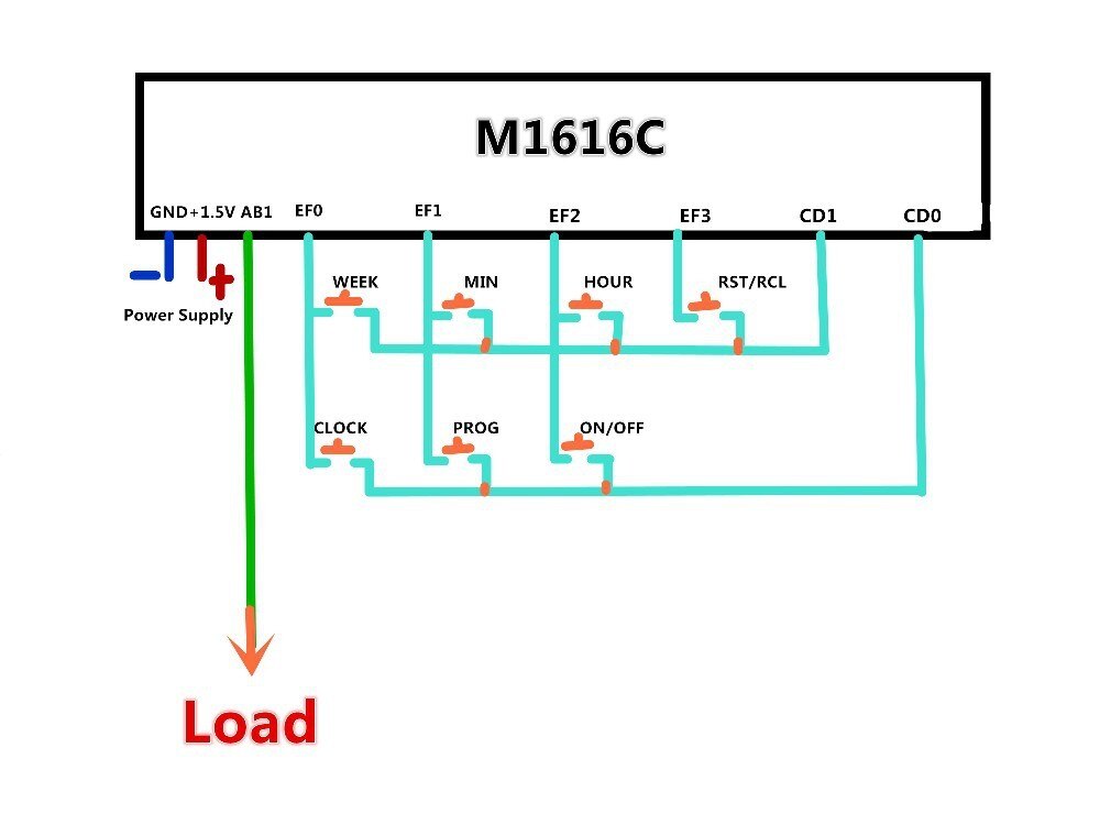 2PCS/LOT DIY Microcomputer programmable control delay real clock timer switch control module 1.5V