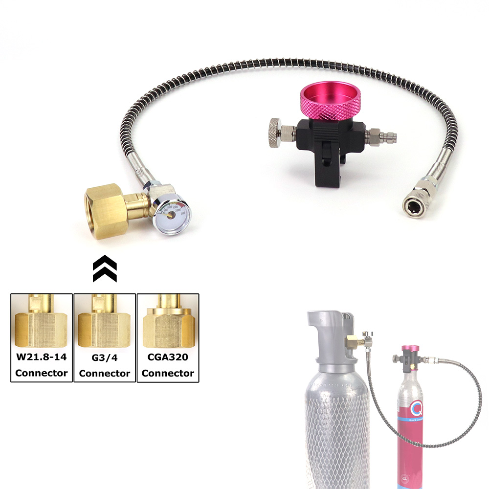 Soda Quick Connect Pink Co2 Cylinder Refill Adaptor Filling Station Fit Sodastream Terra DUO Art Pink Cylinder