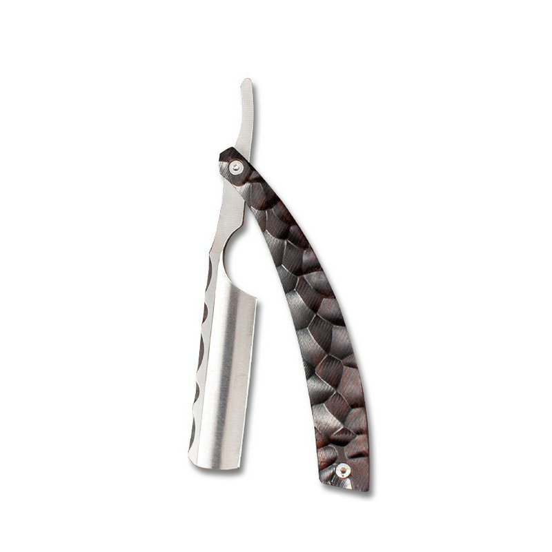 Cut Throat Straight Razor Wood Barber Razor Premium Single Blade Straight Edge Razor Beard Shaving Razor: WHITE