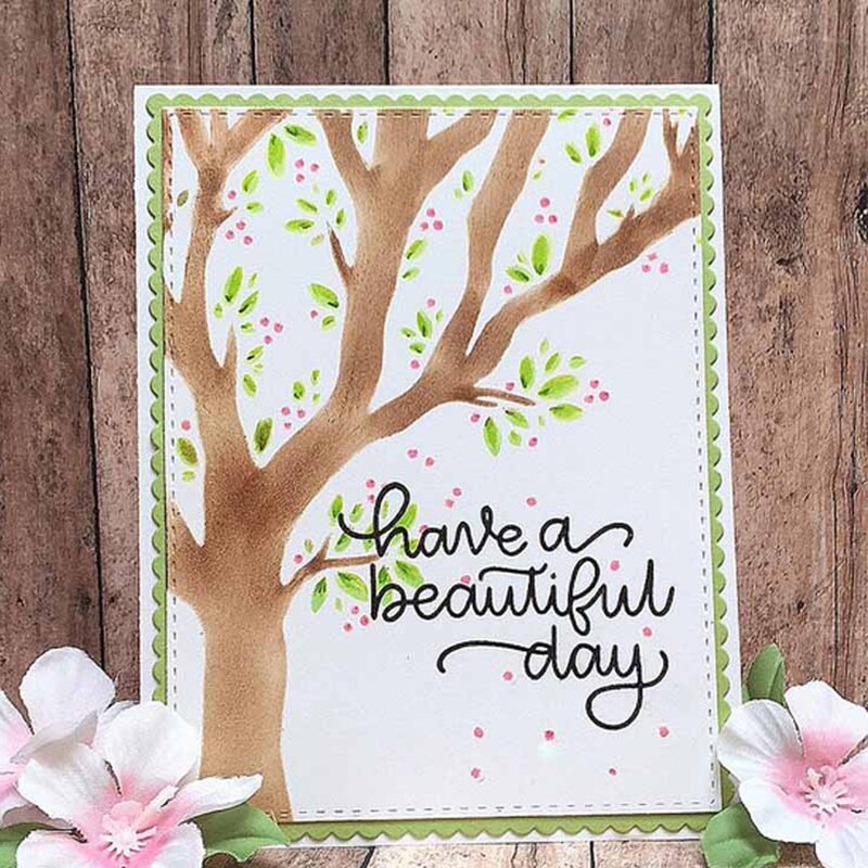 Plastic Stencil Wolken Boom Tak Vlaggen Kleine Geometrie Symmetrie Mandala Bloemen Diy Tekening Papier Kaarten Ambachten Sjablonen #18