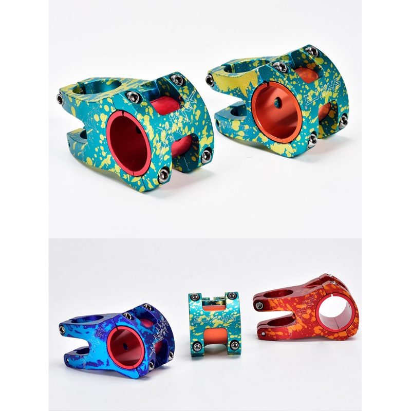 Mountain Bike Stem 31.8 / 35Mm 35Mm / 50Mm Dazzle Bicycle Stem Ultralight Aluminum Short Handlebar Stem Riser For Mtb