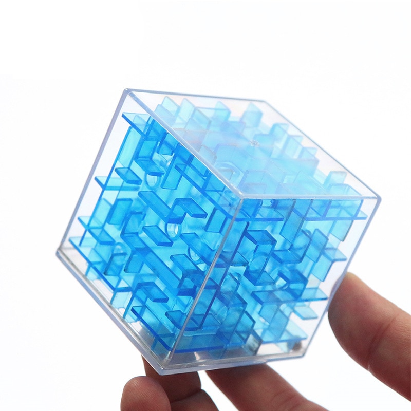 3D Mini Speed Cube Maze Magic Cube Puzzle Game Cubos Magicos Learning Toys Labyrinth Rolling Ball Toys For Chilren Adult AQ1563