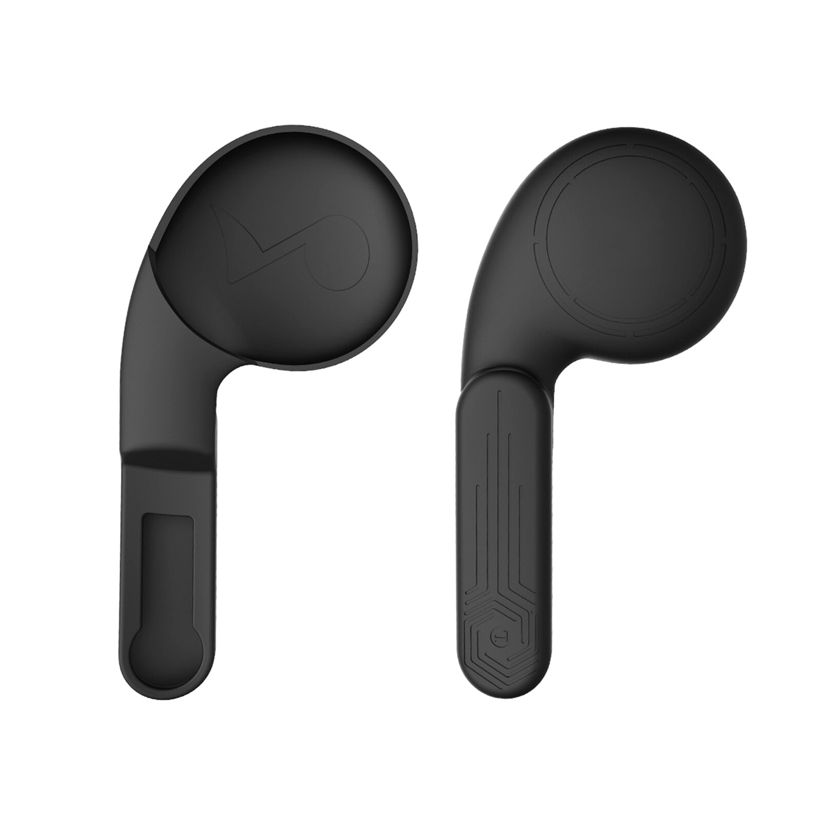 Orejeras de silicona VR, accesorios para Oculus Quest 2 VR, auriculares de silicona, orejeras con reducción de ruido, mejora: Black