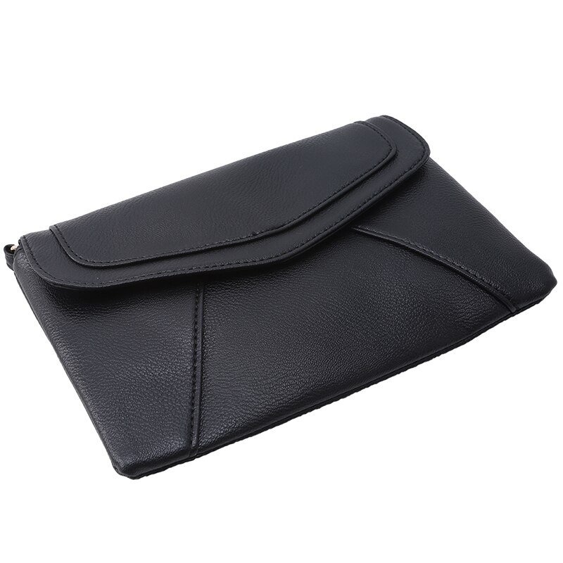 Bolso cruzado de para mujer, bolso de hombro lavado suave negro, bolso de mensajero de retales, Bolso pequeño con solapa para niñas: 8