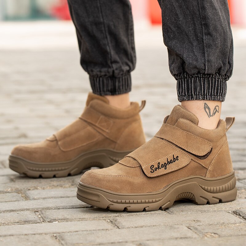 Scarpe antinfortunistiche da lavoro per uomo Spark antispruzzo indistruttibile punta in acciaio uomo stivali antinfortunistici da lavoro Sneaker da costruzione maschile antisfondamento