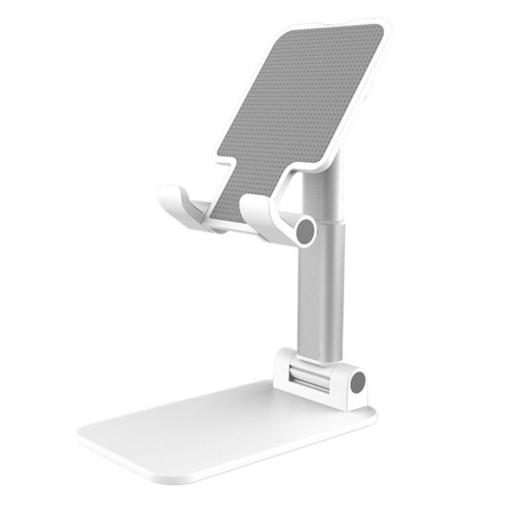 Suporte do telefone celular de mesa suporte do telefone universal altura ajustável suporte de metal para max 12.9 tablet tablet pc tablet telefone: White