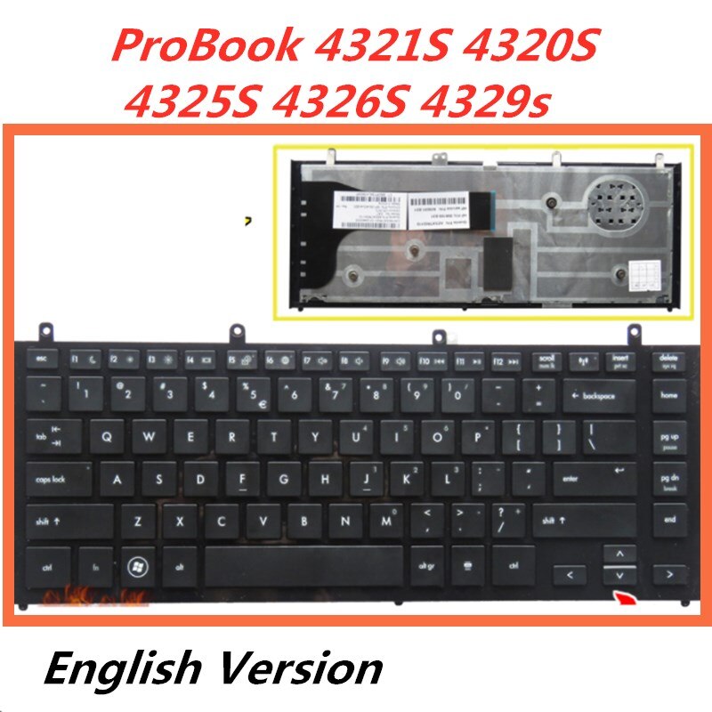 Laptop English Keyboard For HP ProBook 4321S 4320S 4325S 4326S 4329s Notebook Replacement layout Keyboard: Default Title