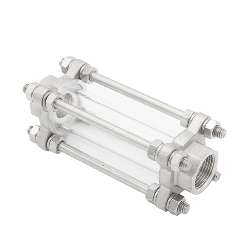 1/2'' DN15 BSP Female Sight Glass Diopter for Homebrew Brewing 304 Stainless Steel