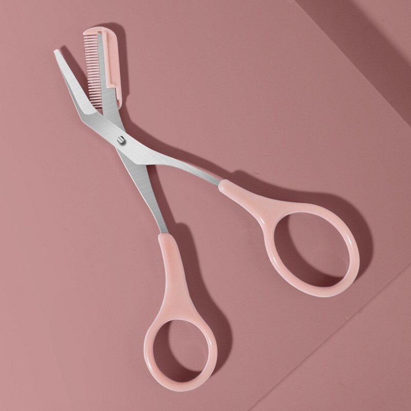 Recortador de cejas de acero inoxidable, peine, tijeras de pelo, Clips, maquinilla de afeitar, accesorios de maquillaje, 1 pieza