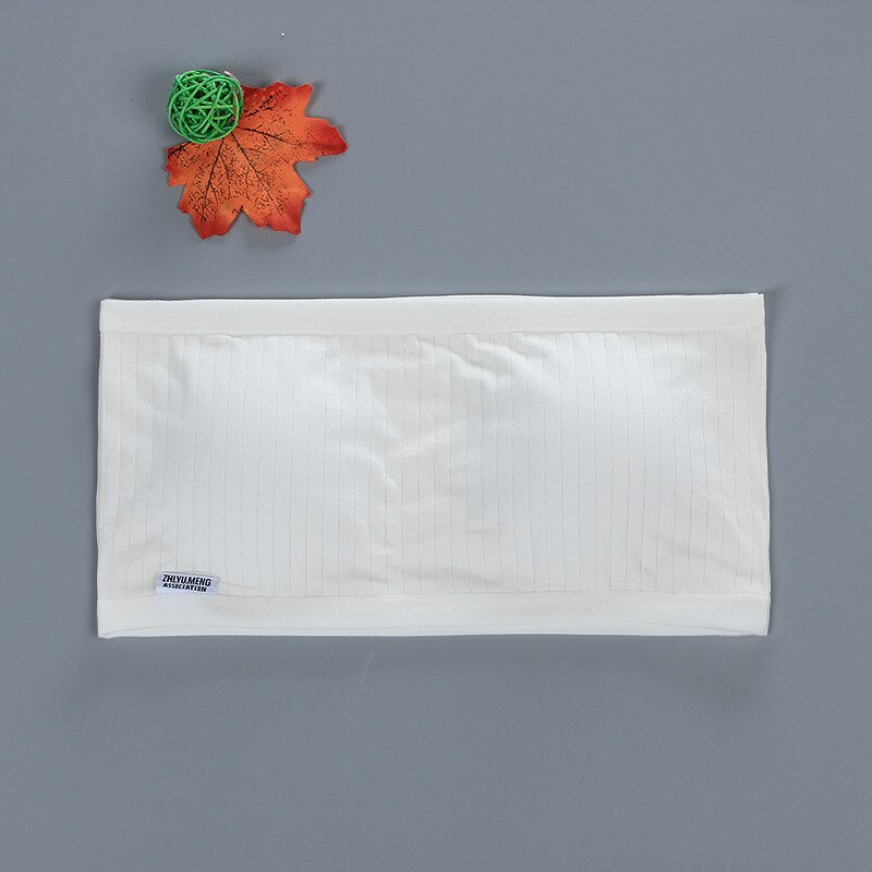 Teenage Girls Tube Top Girls Strapless Cotton Bottom Wrap Chest Soft Comfortable Girls Tops 10-16Y Training Bra: 5