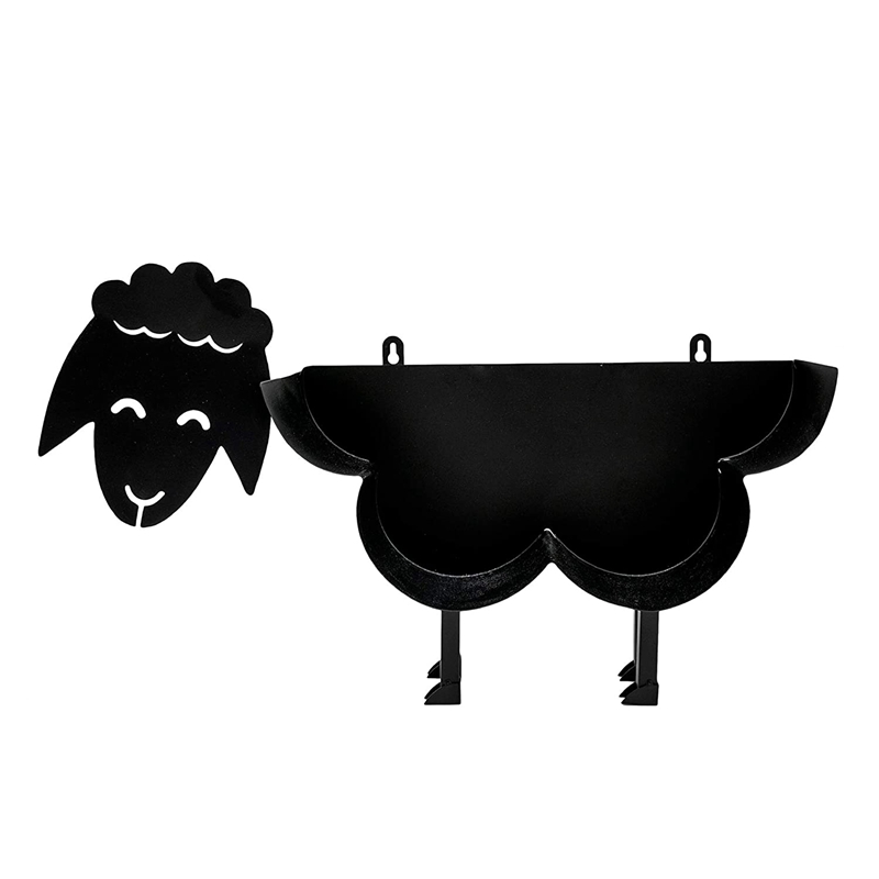 Porte-rouleau de papier toilette mouton noir, nouveauté, autoportant ou mural, support de rangement pour rouleau de papier toilette, mouchoirs