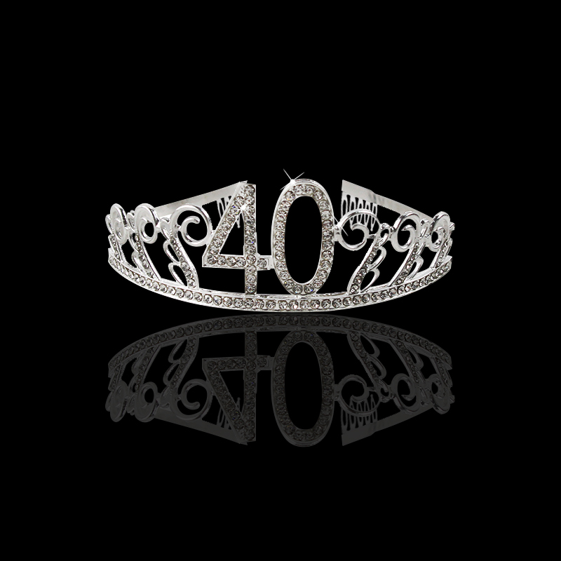 30th 40th 50th Milestone Birthday Party Crown Party Hat Adult Birthday Party Decor 30 40 50 Years Anniversary Party Favor Supply