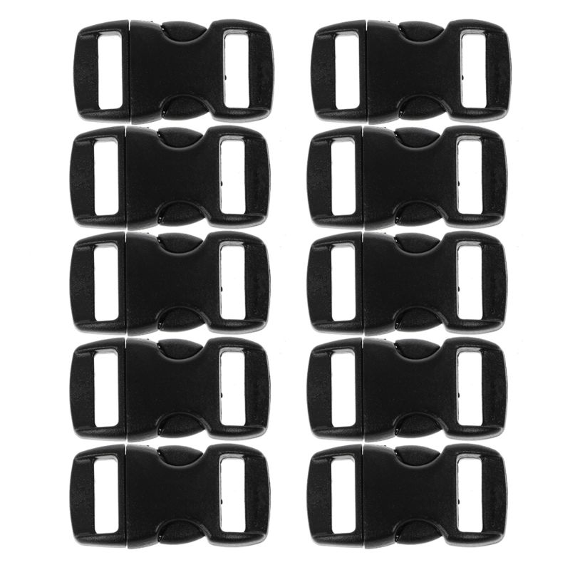 Hebillas para Paracord de paraguas, para pulseras, lado posterior, liberación, 10 Uds., nuevas