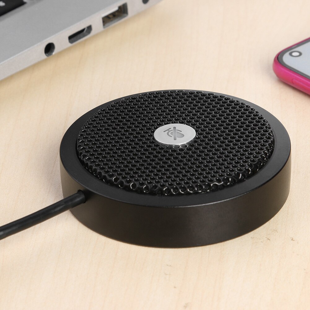 Portable USB Wired Microphone Portable Lightweight Musical Elements Omnidirectional Mic Speaker Mic for Video Conference