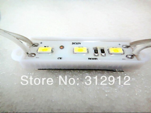 20PCS 5730 SMD LED module;high bright;1.2W;IP65;DC12V;120-150lm;size:45mm*12mm;plastic case