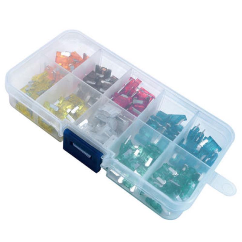 120x Car Low Profile Micro Mini Blade Fuse Set 5A 7.5A 10A 15A 20A 25A 30A