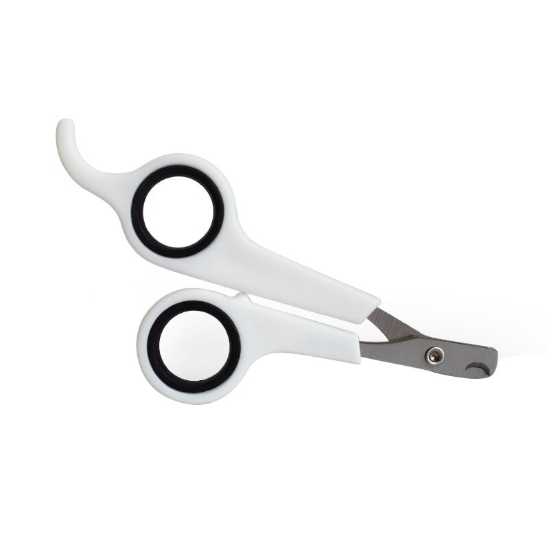 Cortauñas para acicalamiento de conejos, herramienta para cortar dedos de las mascotas, tijeras para perros, toenail, gato, tijera de uñas, pata de animal, loro, gerbid, cortador de aves: white and black