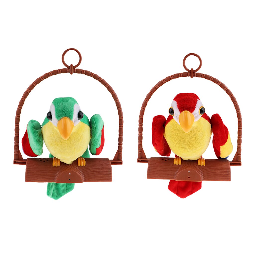 Cute Talking Talk Parrot Imitates & Repeats What You Say Funny Toy