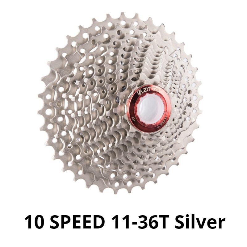 Ztto 10 hastighed 11-28t/36t/40t/42t/46t/50t landevejscykel mtb kassette cykel frihjul kassette kædehjul: 10s 11-36t sølv