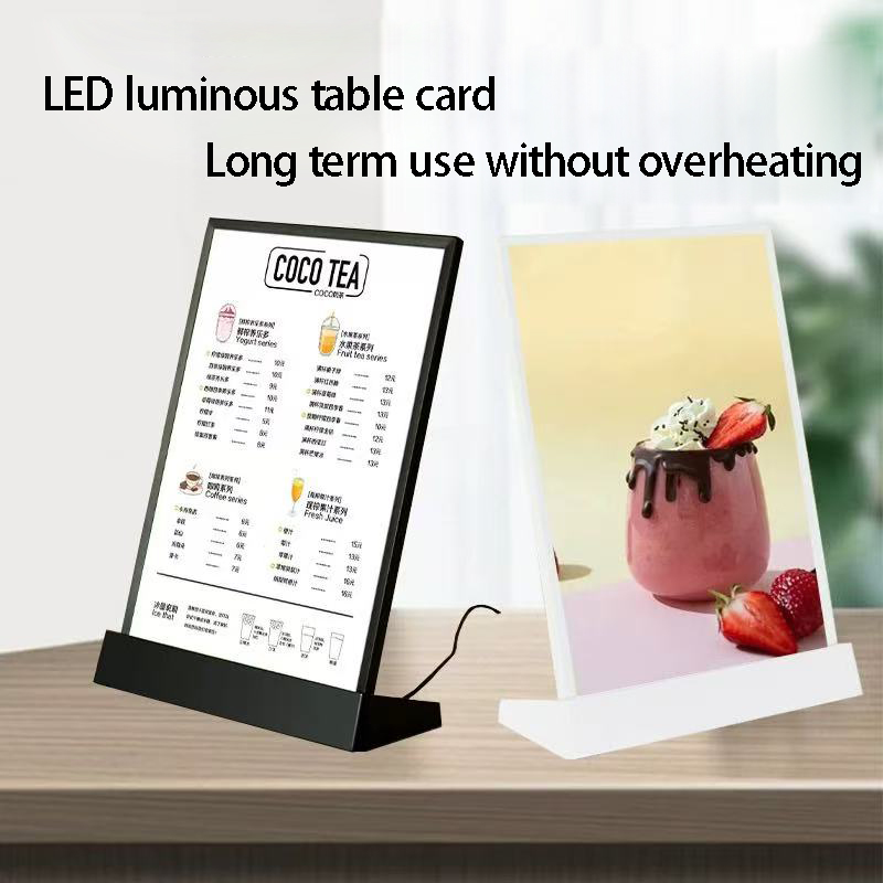 Oplaadbaar elektronisch prikbord A4A5 desktop elektronisch menubord