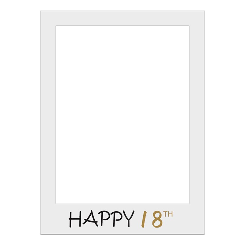 Birthday Photo Booth Frame Happy Birthday Photobooth Props Birthday Party Decor Anniversary Supplies: 3