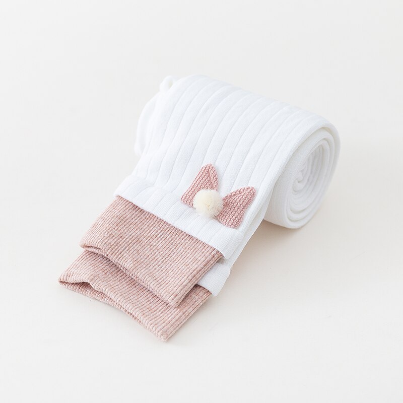 Leggings per bambini primavera autunno cotone abbigliamento esterno pantaloni corti per studenti pantaloni a righe traspiranti in cotone bowknot a nove punti: White / XL