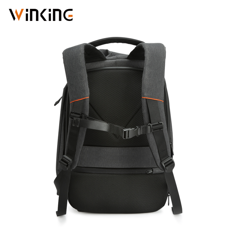 Winking Waterproof Men Backpack 180 Degree Open Rucksack USB Charging Laptop Backpack 15.6 inch School Bags for Teenage Boys