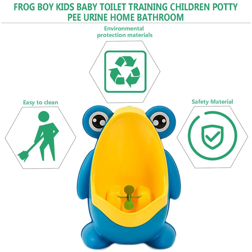 Bærbar ergonomisk låve gutt låve toalett trening låve potte tisse urin hjem dårlig frosk form toalett urinal
