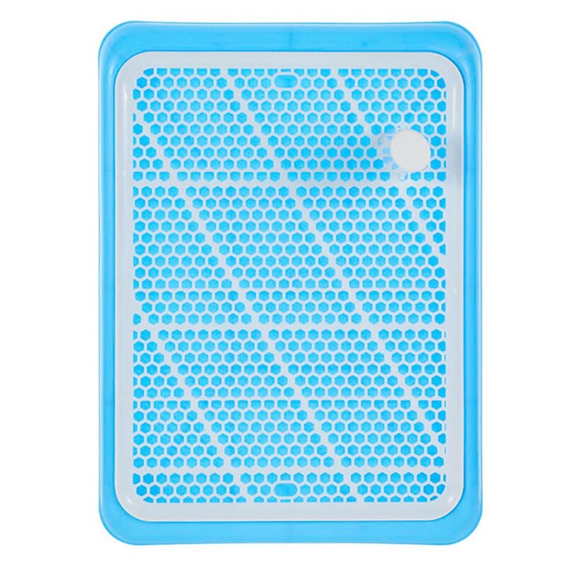 Portable Pet Toliet Training Plastic with Pillar Toilet Mat Training Potty Dog Pad Tray Toilet Training Urinary Trainer Pee Pad: BL