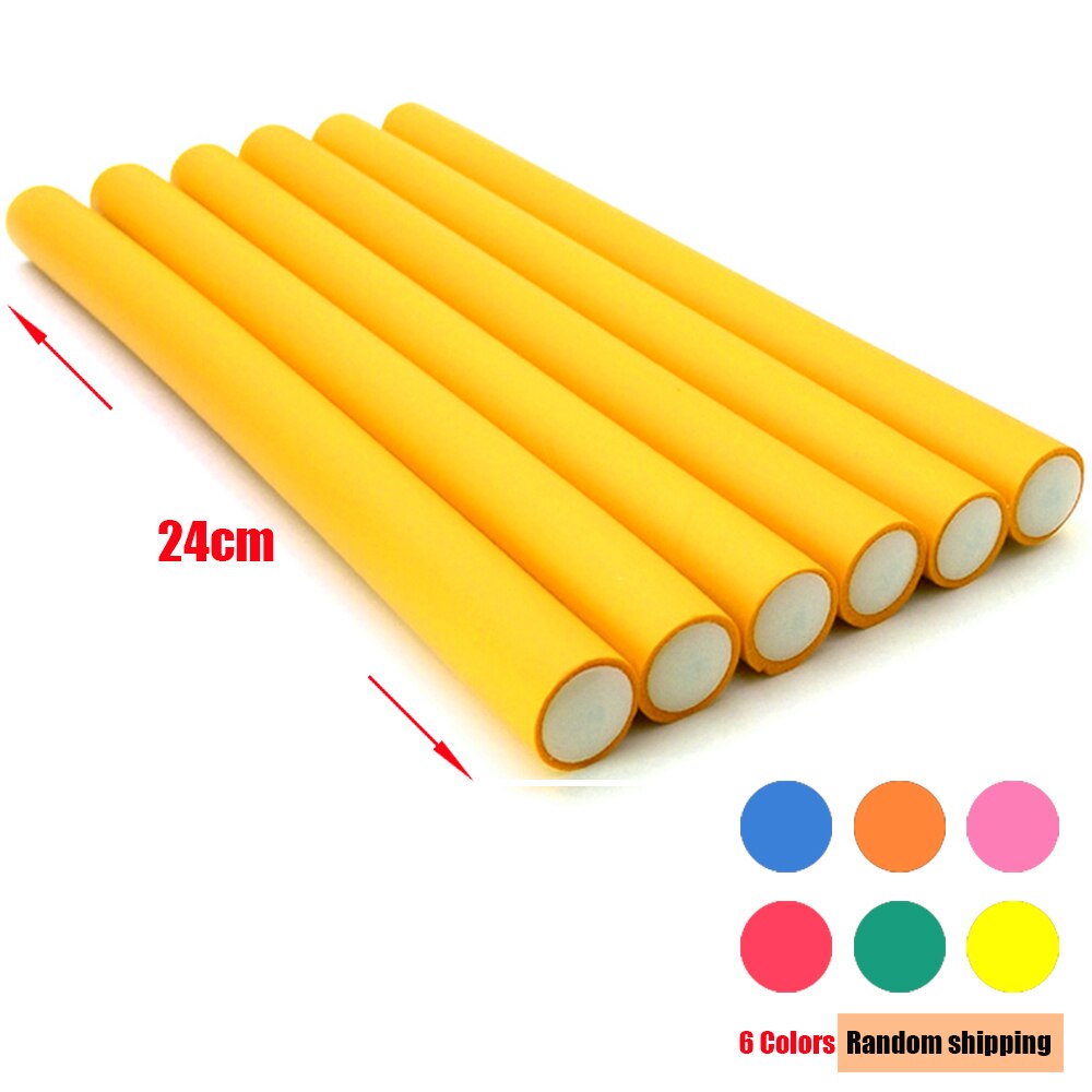 30 pcs/set 0.8cm Hair Curler Flexi rods Soft Foam Bendy Hair Roller Plastic Hair Curling Magic DIY Styling Tools For Hairstyle