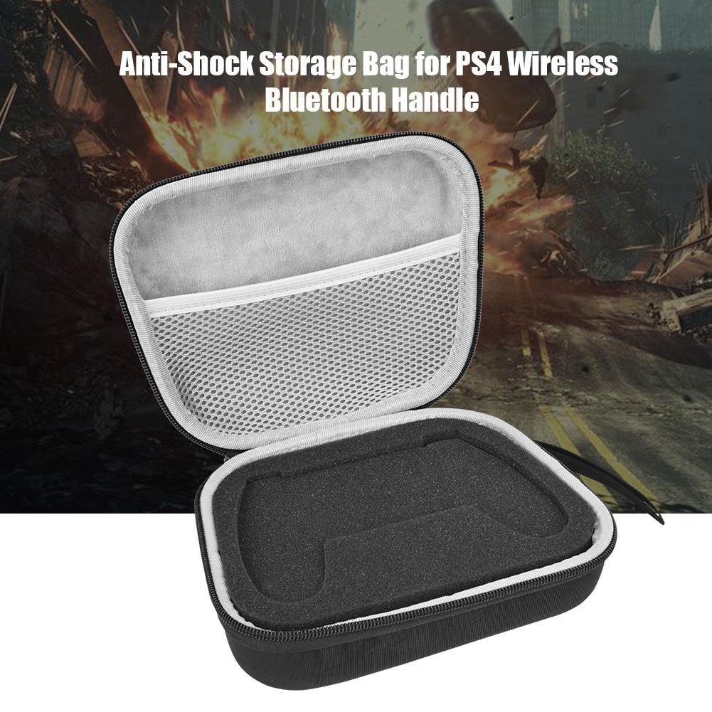 Zwarte schokbestendige reiskoffer opbergtas voor  ps4 draadloze bluetooth-handgrepen