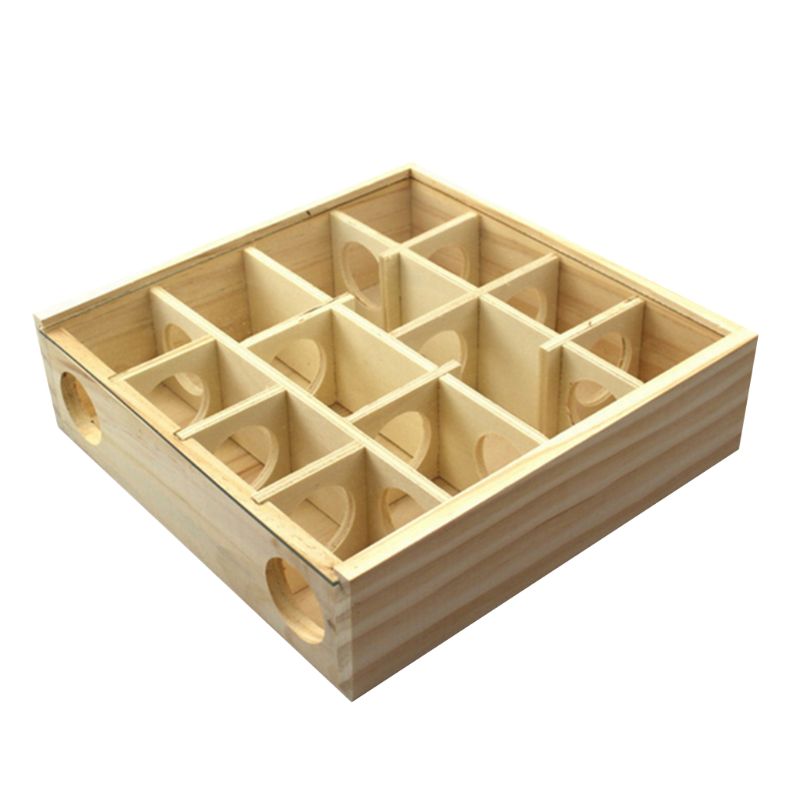 Jouets de jeu pour petits animaux | Labyrinthe de Hamster, jouets en bois, Tube Cage à bascule, maison pour Rat souris souris Hamsters
