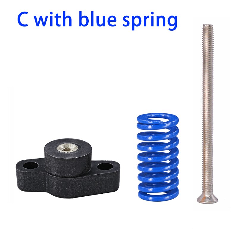 4PCS M3/M4 Heat Bed Leveling Spring Knob Parts 3D Printers Print Platform Screw Nuts Calibration Accessories