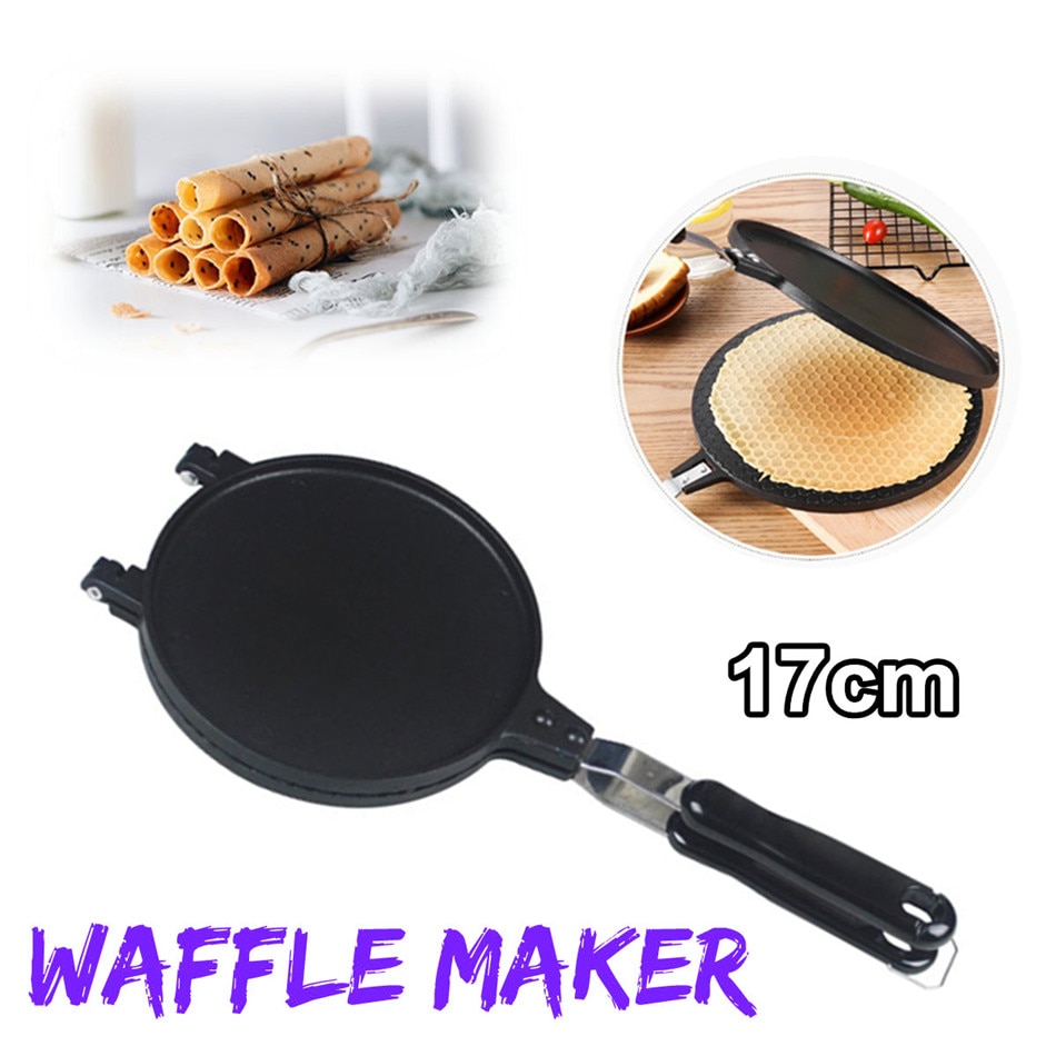 Huishoudelijke Wafel Bakken Maker Keuken Non-stick Aluminium Wafelijzer Pan Mould Mold Pers Plaat Wafelijzer Bakken gereedschap