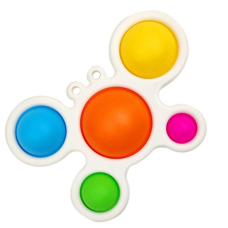 Semplice fossetta Fidget Toy modello granchio giocattoli sensoriali giocattoli antistress giocattoli a mano giocattolo da dentizione per bambini per età 6 mesi +