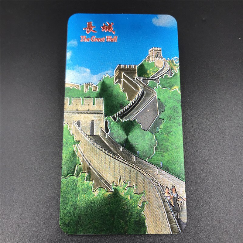 Chinese Dynasty Emperor Fridge Magnets Gold Foil Magnetic Refrigerator Paste Beijing Great Wall Peking Opera Character