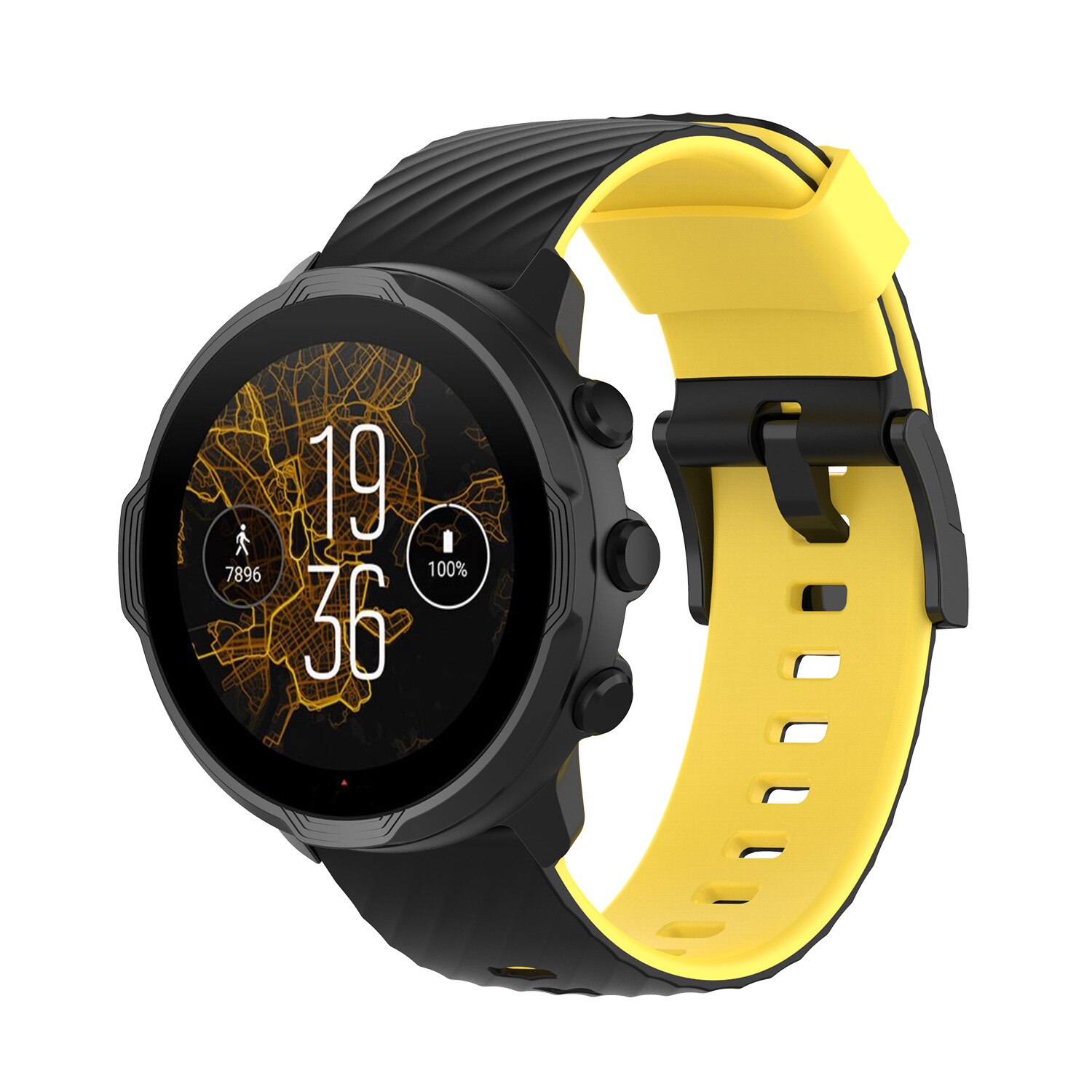 Gummi Uhr Band Für Suunto 7 Suunto 9 Armband Armband Weiche Silikon Uhr Strap Für Suunto 9 Baro/9 spartan/9 GPS Band