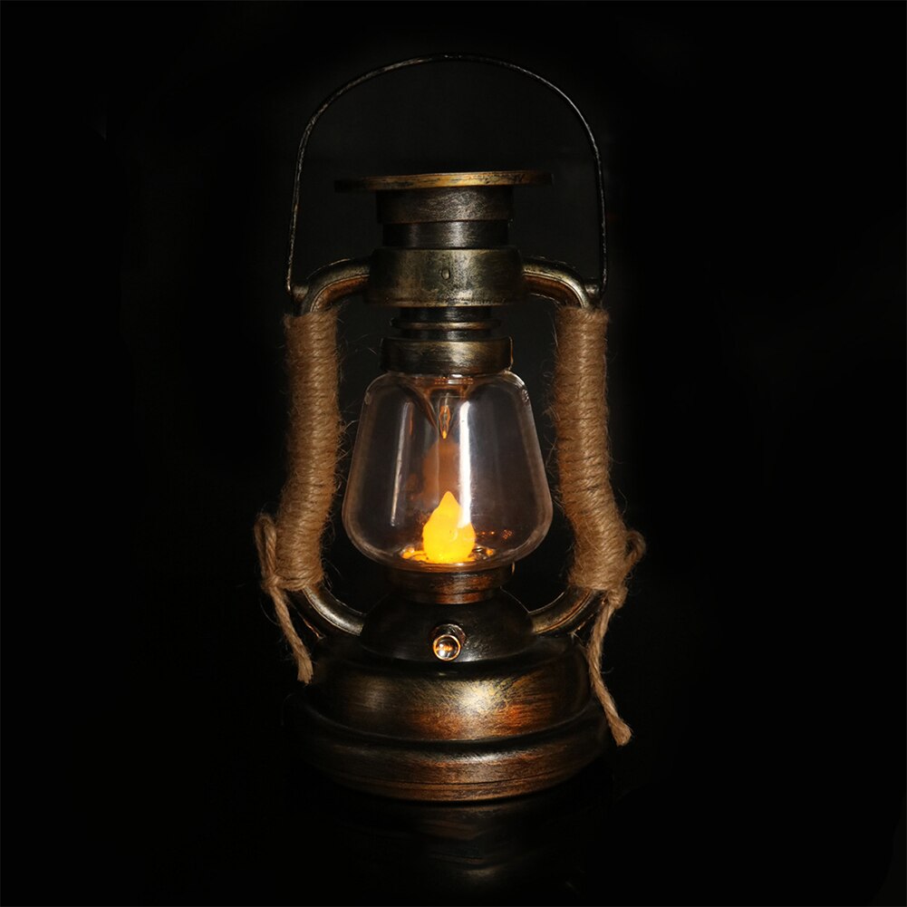 Camping en plein air lampe à huile tente scintillement étanche lanterne décor à la maison LED bougie lumière rétro énergie solaire Portable suspendus