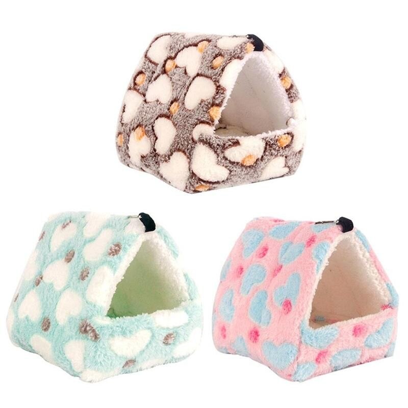 Hamsterslange ekorn varmt hus marsvin rede små sovende kennel tilbehør hamster pet hund dyr myk sengepose  j5 s 1