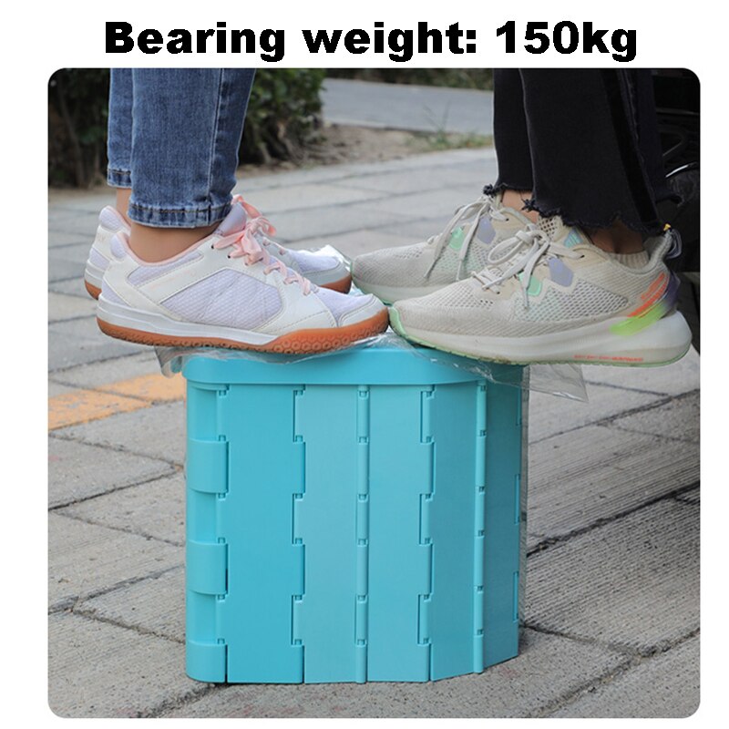 Portable Folding Toilet Seat Travel Commode Toilet Outdoor Travel Camping Car Folding Potty Toilet Supplies Night Stool