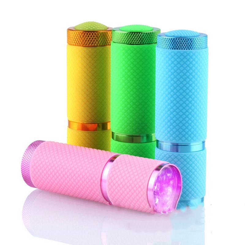 Secador de uñas de Gel UV , 1 Uds., lámpara portátil Mini LED para manicura de uñas en Gel, herramienta de secado rápido 9 LED