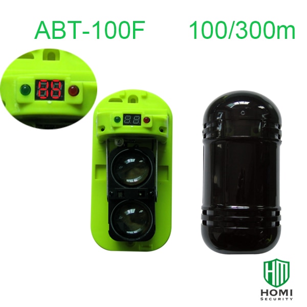 100 meters Wired Motion Infrared Dual Beam Detector with LCD Signal Display 8 Channel Beam
