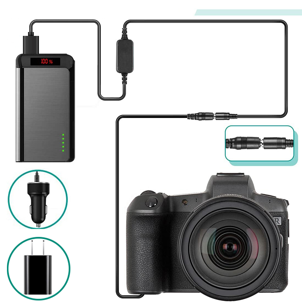 5v usb-omvandlare till dr --e8 dc- koppling lp --e8- attrapningsbatteri för eos rebel  t2i t3i t4i t5i 550d 600d 650d 700d kiss  x4,x5,x6 digital